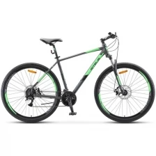 Велосипед STELS Navigator 920 MD 29" V010 Антрацитовый/зелёный рама 20.5 (собран и настроен)